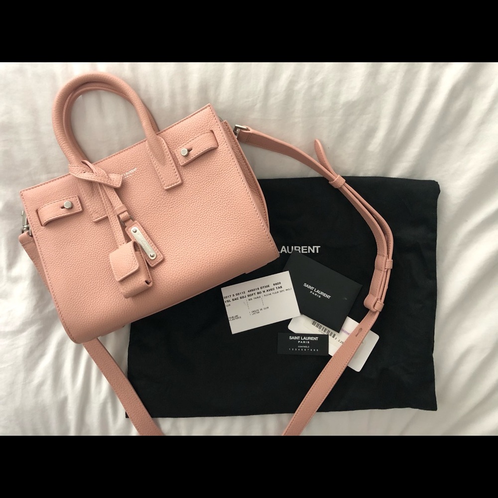 Saint Laurent Nano Sac de Jour Baby Pink